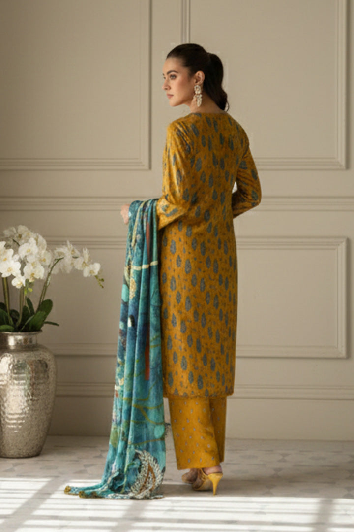 Arsh Printed 3 Pcs Stitched Suit