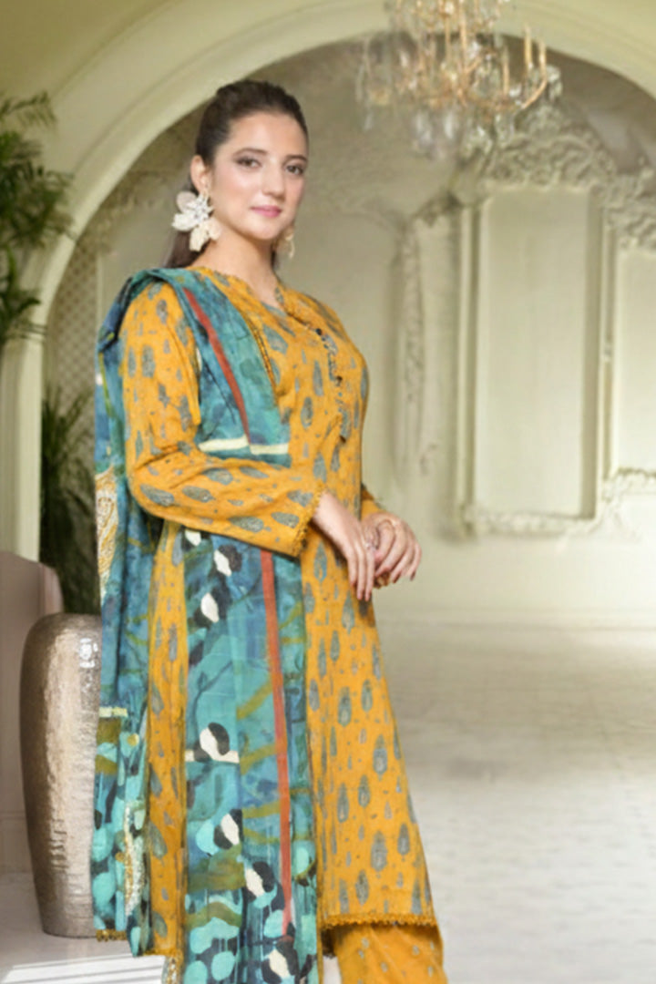 Arsh Printed 3 Pcs Stitched Suit