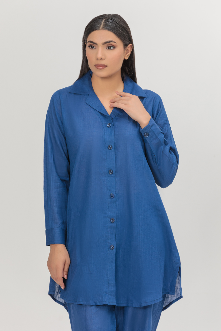 Blue Jay Crosshatch Lawn 2-Piece Stitched Suit