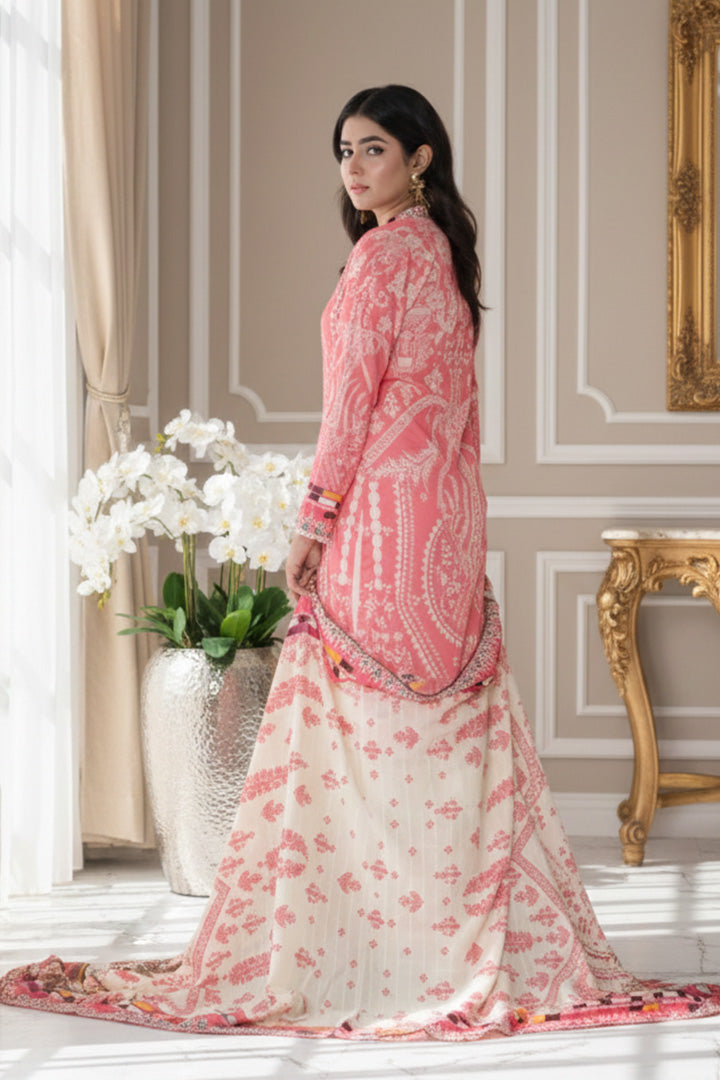 Chandni Printed 3 Pcs Stitched Suit