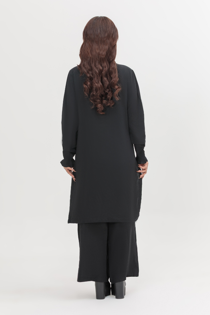 Dark Jungle Green Arabic Lawn 2-Piece Stitched Suit