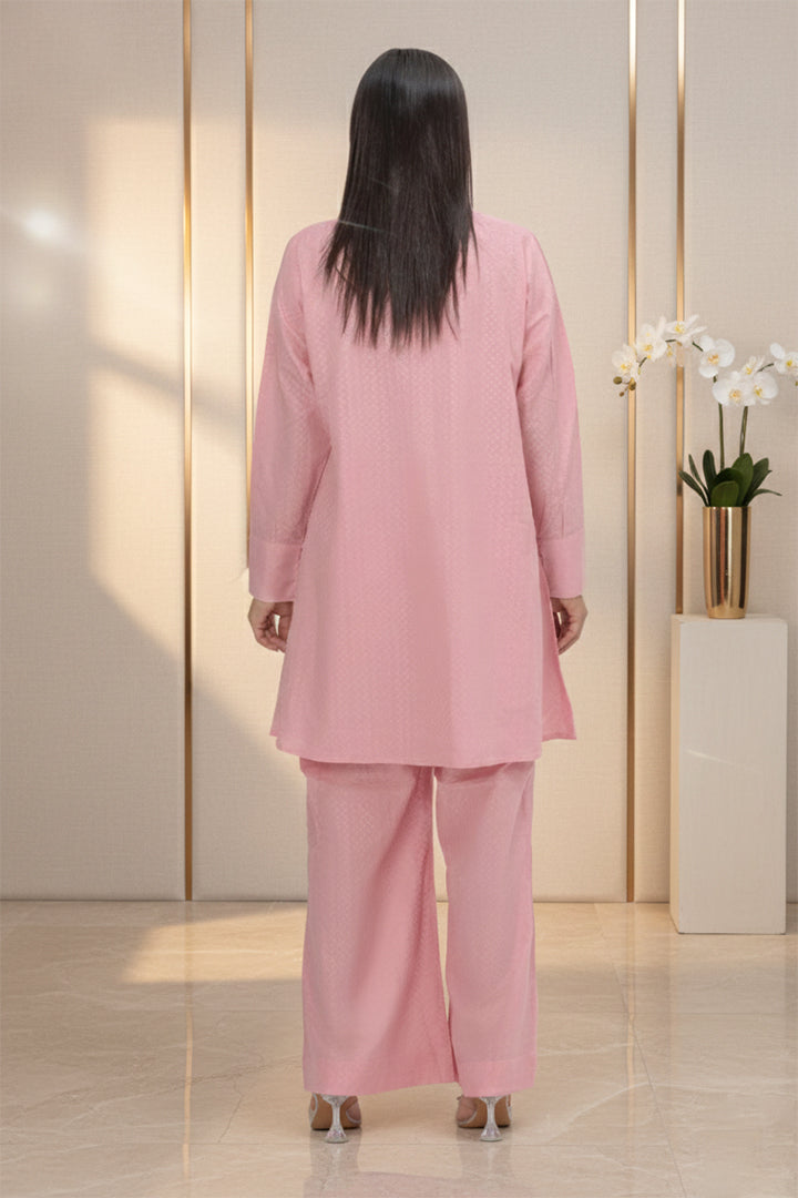 Faded Pink Masoori Lawn 2-Piece Stitched Suit