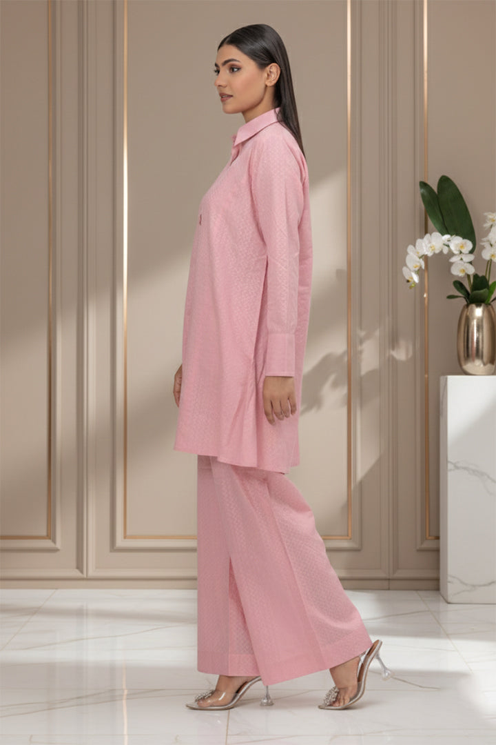 Faded Pink Masoori Lawn 2-Piece Stitched Suit