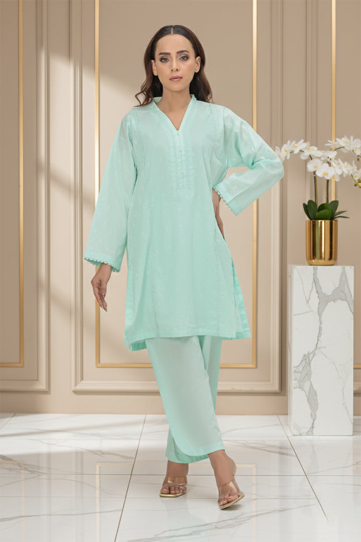 Gum Leaf Masoori Lawn 2-Piece Stitched Suit