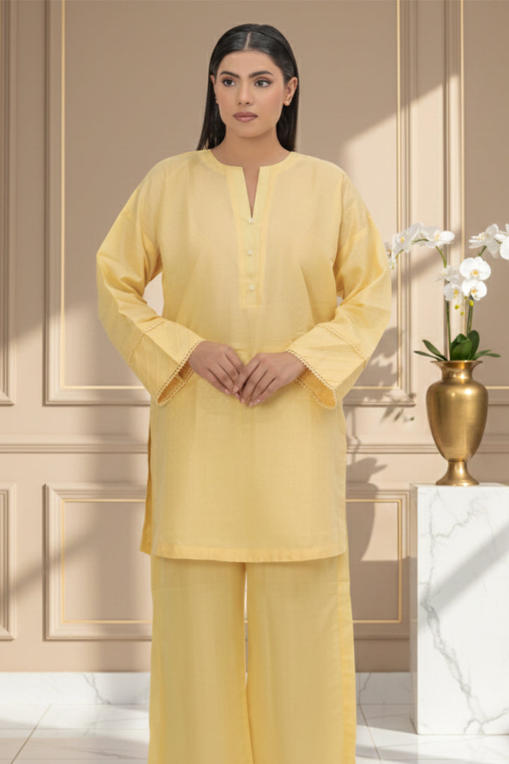 Harvest Gold Masoori Lawn 2-Piece Stitched Suit