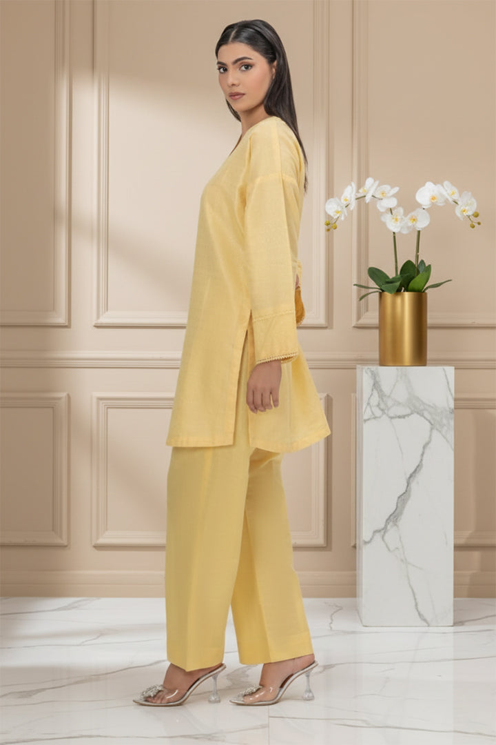 Harvest Gold Masoori Lawn 2-Piece Stitched Suit