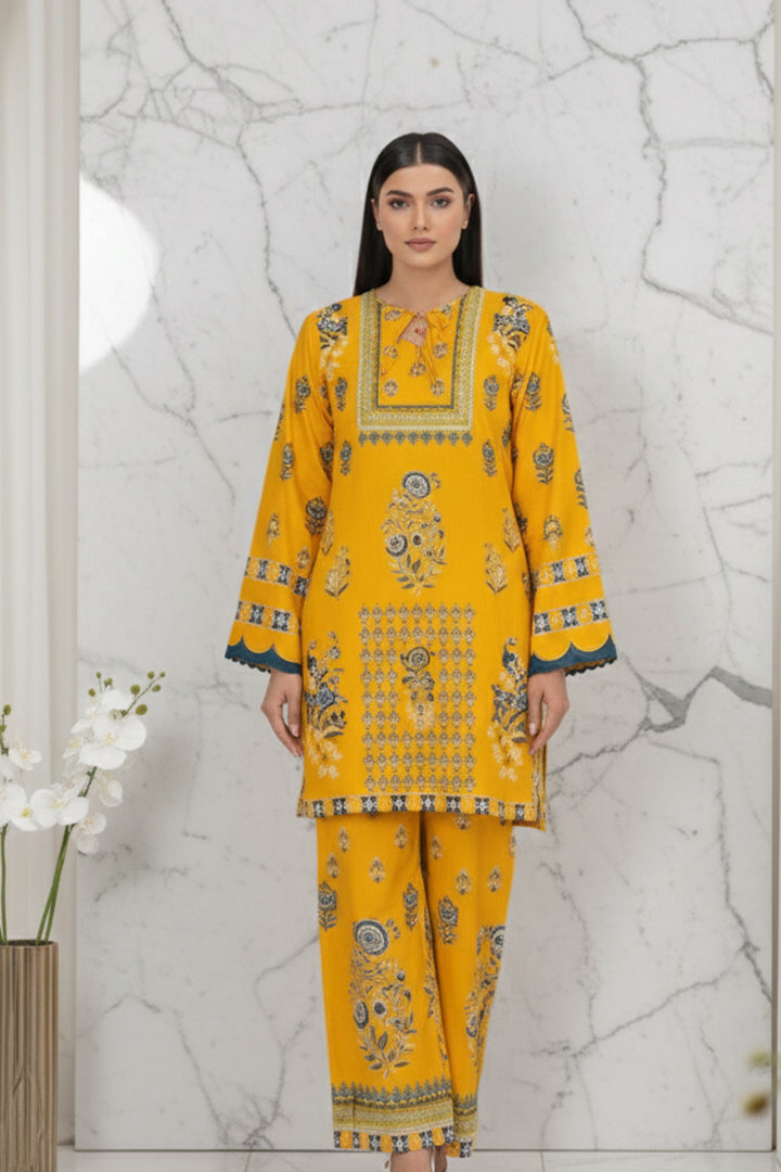 Reef Gold Rib Lawn 2-Piece Stitched Suit
