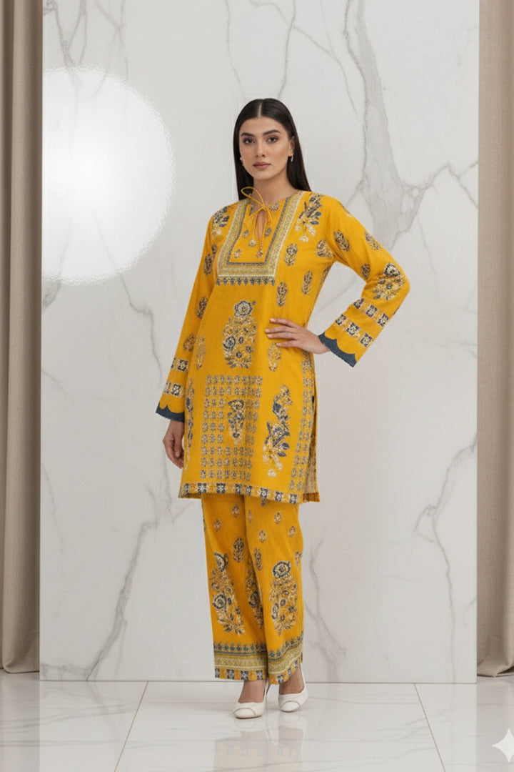 Reef Gold Rib Lawn 2-Piece Stitched Suit