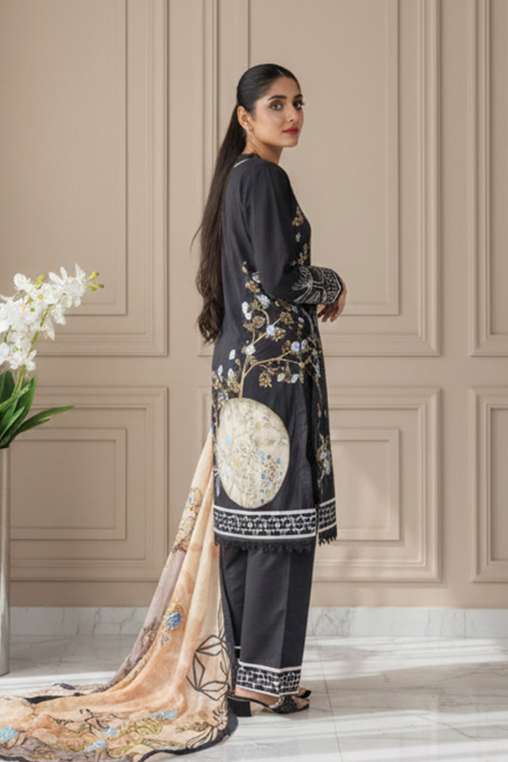 Shab Printed 3 Pcs Stitched Suit